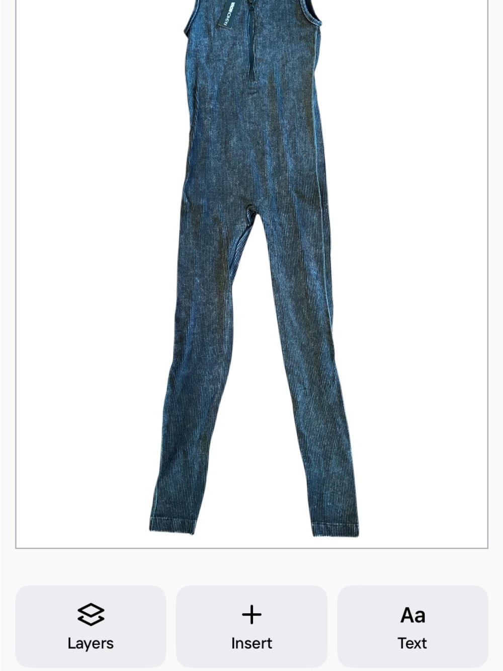 Fashion Nova Navy Ribbed Sleeveless Jumpsuit